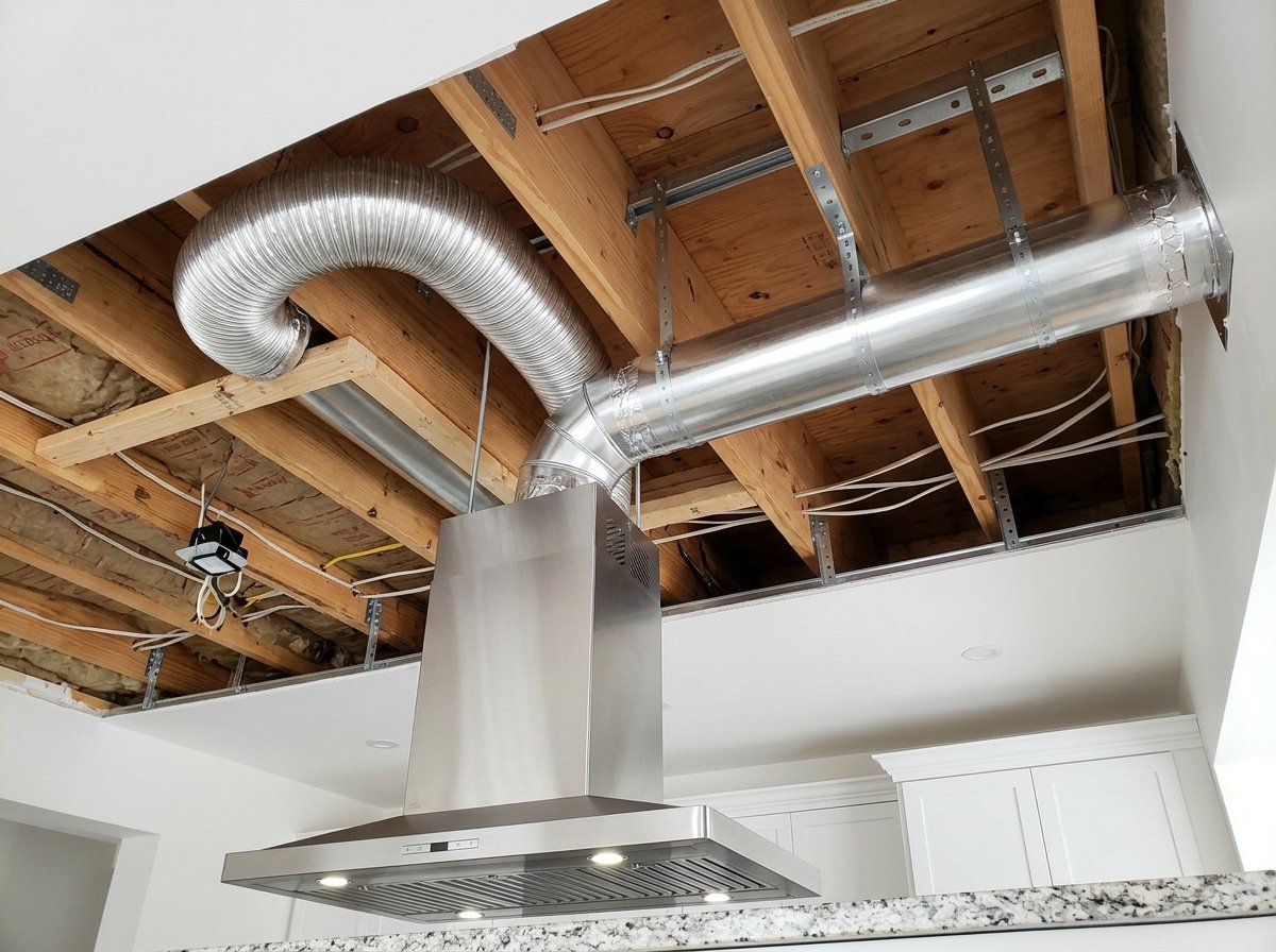Exhaust duct ventilation piping installation and repair